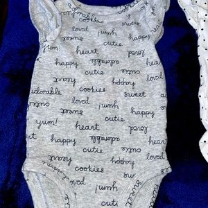 4 pack infant girl onesie